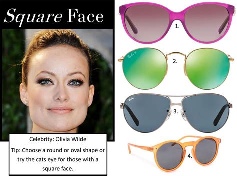 round sunglasses on square face